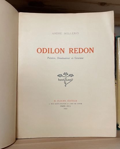 André Mellerio Odilon Redon H. Fleury 1923 - immagine 4