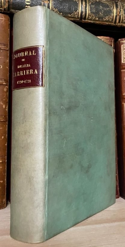 Journal de Rosalba Carriera pendant son séjour a Paris Techener 1865