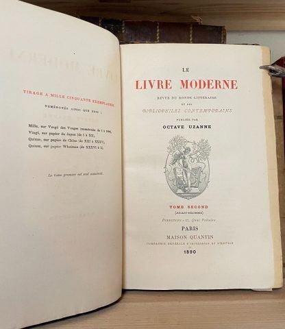 Uzanne Le Livre Moderne 5 volumes Quantin 1890-1892 - immagine 6