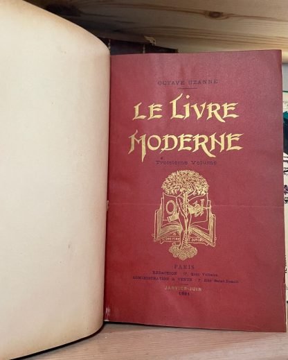 Uzanne Le Livre Moderne 5 volumes Quantin 1890-1892 - immagine 7