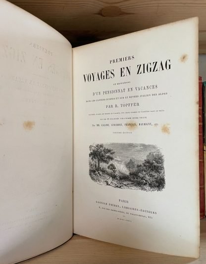 Töpffer Premiers Voyages en zigzag Garnier Frères 1874 - immagine 6