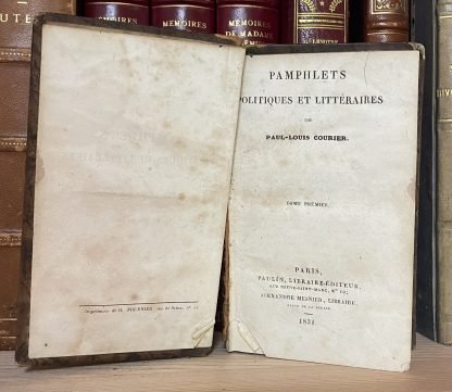 Pamphlets politiques et littéraires Tomes I-II en 1 volume Paulin Mesnier 1831 - immagine 3