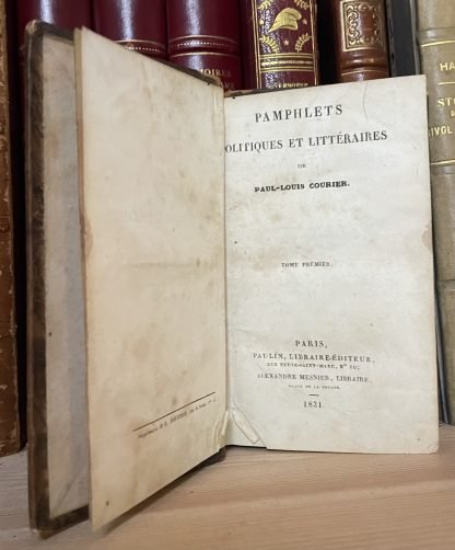 Pamphlets politiques et littéraires Tomes I-II en 1 volume Paulin Mesnier 1831 - immagine 4