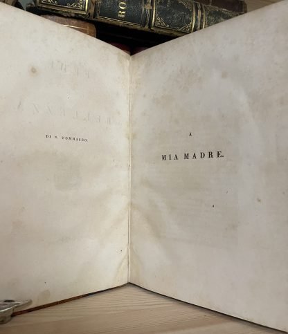 Niccolò Tommaseo Fede e bellezza prima edizione 1840 Co' tipi del Gondoliere - immagine 4