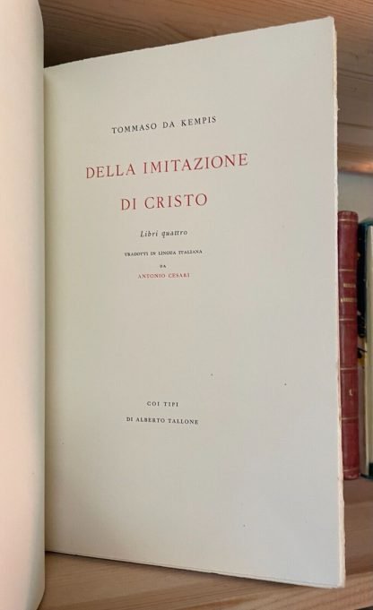 Tommaso Da Kempis Della Imitazione di Cristo Libri quattro Tallone 1956 - immagine 9