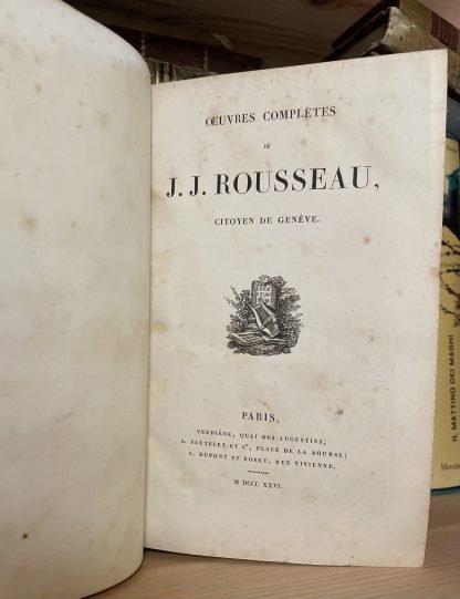 J. J. Rousseau Oeuvres complètes Paris 1826 Verdière Sautelet Dupont - immagine 9