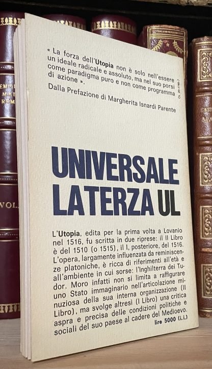 Tommaso Moro Utopia a cura di Tommaso Fiore Universale Laterza 1980 - immagine 2