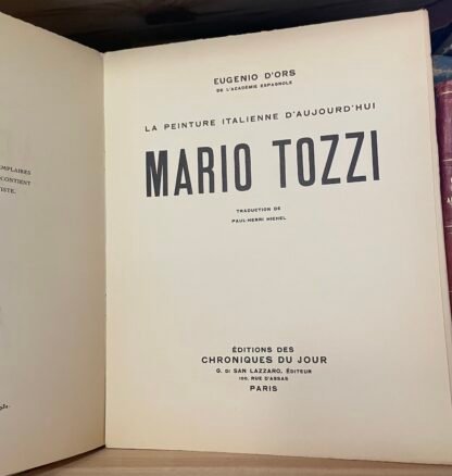 Mario Tozzi par Eugenio D'Ors Chroniques du Jour 1932 - immagine 6