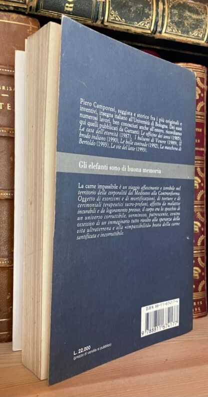 Camporesi la carne impassibile Garzanti Gli Elefanti prima edizione 1994 - immagine 2