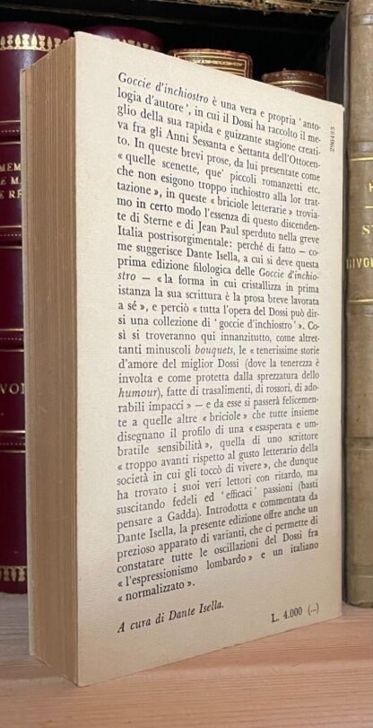 Carlo Dossi Goccie d'inchiostro Piccola Biblioteca Adelphi 1979 - immagine 2