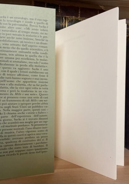 Sacks L'uomo che scambiò sua moglie per un cappello Biblioteca Adelphi 1992 - immagine 3