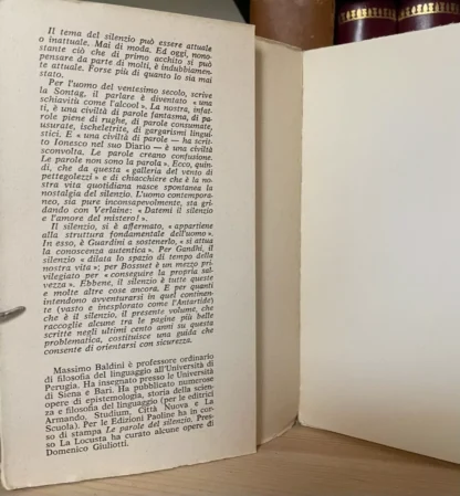 Il Silenzio a cura di Massimo Baldini La locusta II ed. 1986 - immagine 3