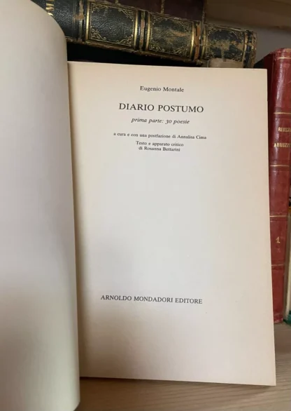 Eugenio Montale Diario Postumo Mondadori i poeti dello Specchio 1991 - immagine 3