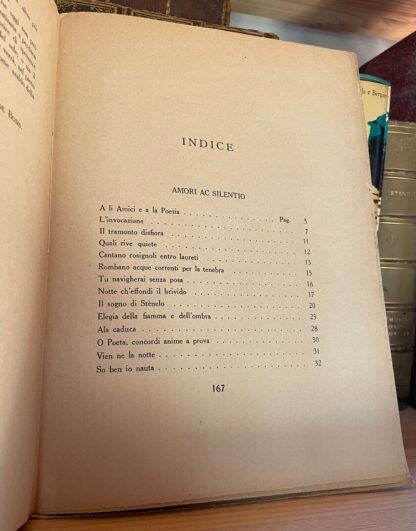 Adolfo De Bosis Amori ac silentio e Le rime sparse Alberto Stock Editore 1924 - immagine 7