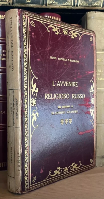 D'Herbigny L'Avvenire religioso russo nel pensiero di Soloviev Morcelliana 1928 dedica dell'A. - immagine 2