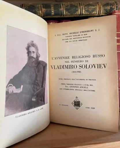 D'Herbigny L'Avvenire religioso russo nel pensiero di Soloviev Morcelliana 1928 dedica dell'A. - immagine 7