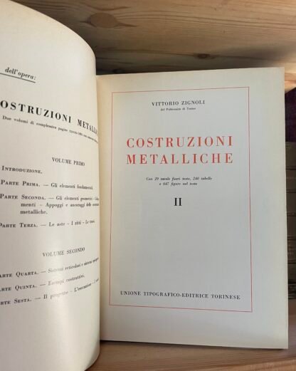 Vittorio Zignoli Costruzioni metalliche 2 volumi UTET 1956 - 1957 - immagine 4