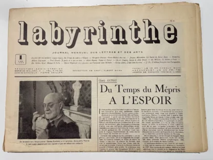 Labyrinthe Journal Mensuel des Lettres et des Arts Skira 1944-1946 18 numeri su 23 - immagine 3